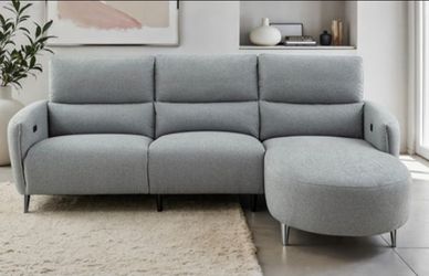 Brand New Grey Super Plush Power Reclining Sectional Sofa
