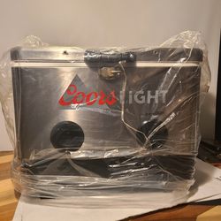 Coors Light Stainless Steel Cooler W/Bluetooth Speakers, LED Lights for  Sale in Ontario, CA - OfferUp