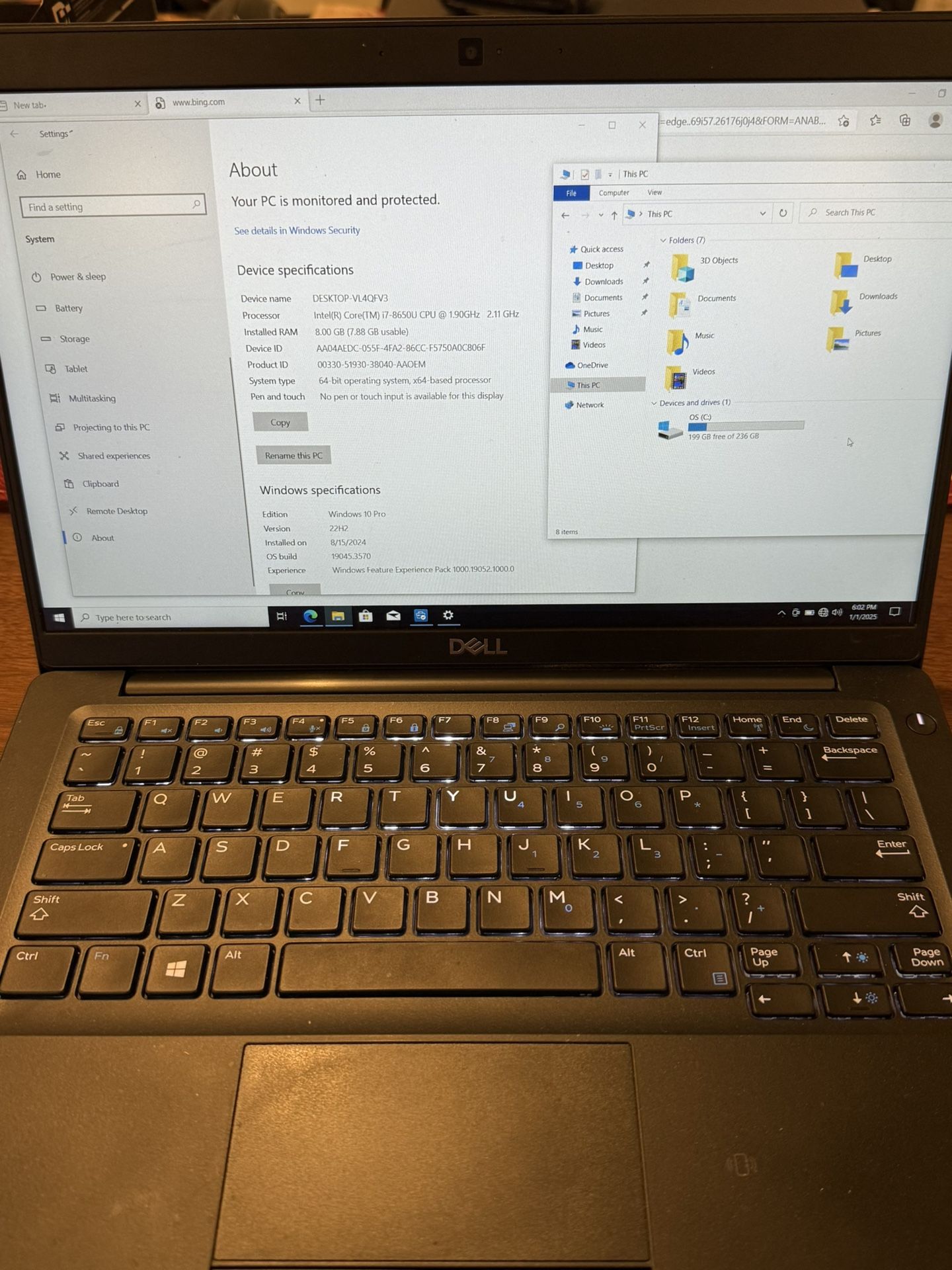 Dell Laptop Latitude 7390