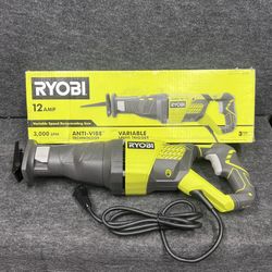 Ryobi 12 Amp Corded Reciprocating Saw