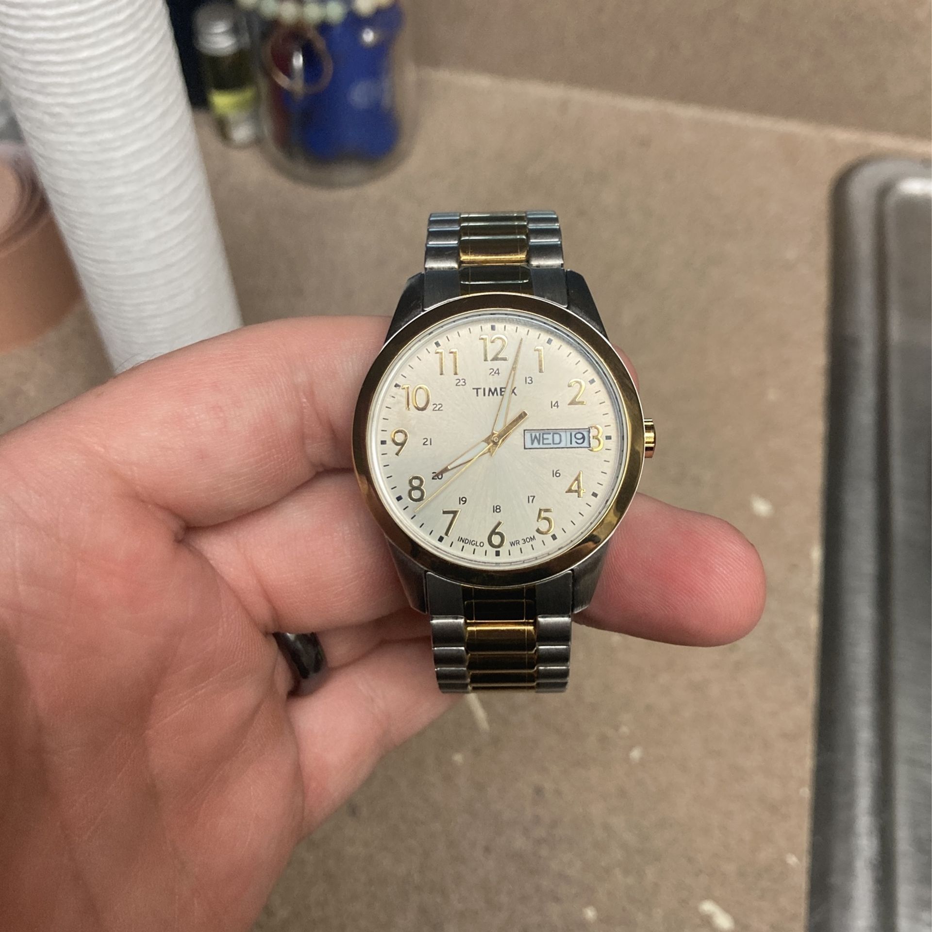 Timex Men's South Street Sport Two-Tone 36mm Casual Watch, Expansion Band
