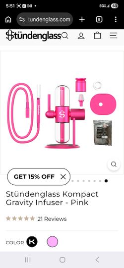 Brand New Stundenglass Pink Gravity Infuser