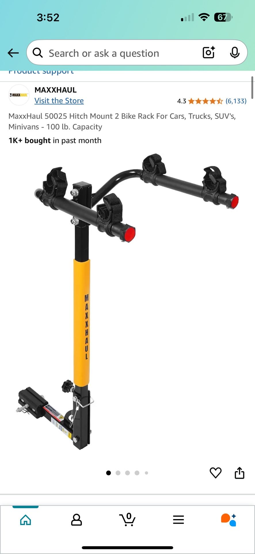 Hitch Mount- 2 Bike Rack