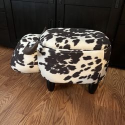 Small Cow Ottoman