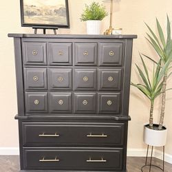 Vintage Mid-Century Tallboy Dresser
