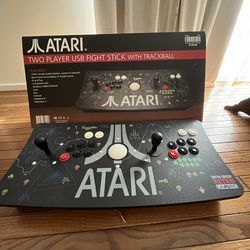 Two Player Fight Stick with Trackball — Arcade Size, New