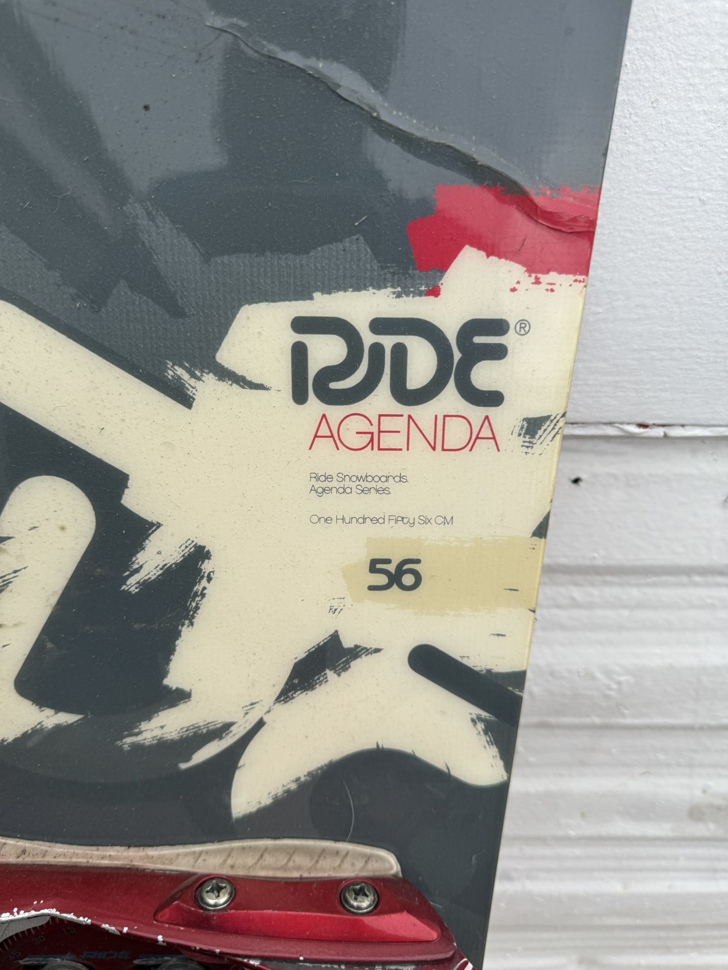 Ride Agenda Snowboard With King Of Bindings Bindings