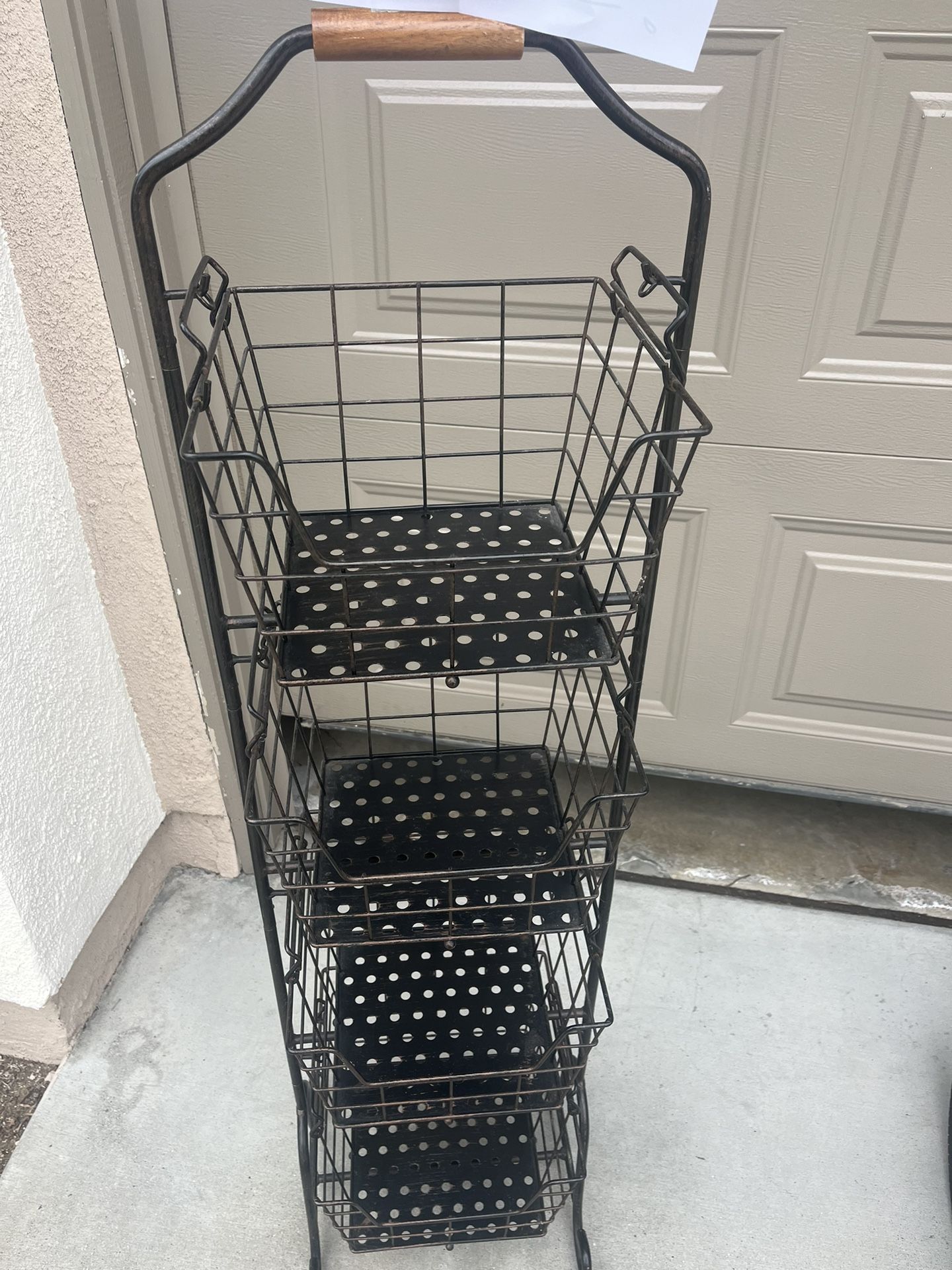 Kitchen Basket Rack