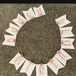 Banner For Birthday Party Baby Shower Baptism Any OCcasion