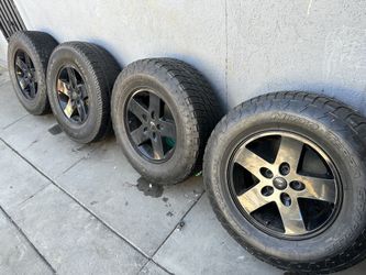 17” Black Stock Tires Jeep Jk