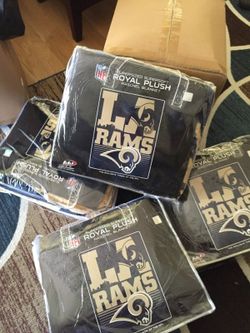 LA RAMS blankets $35 60x80