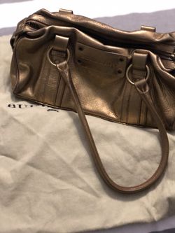 Gold Burberry Bag, with dust bag