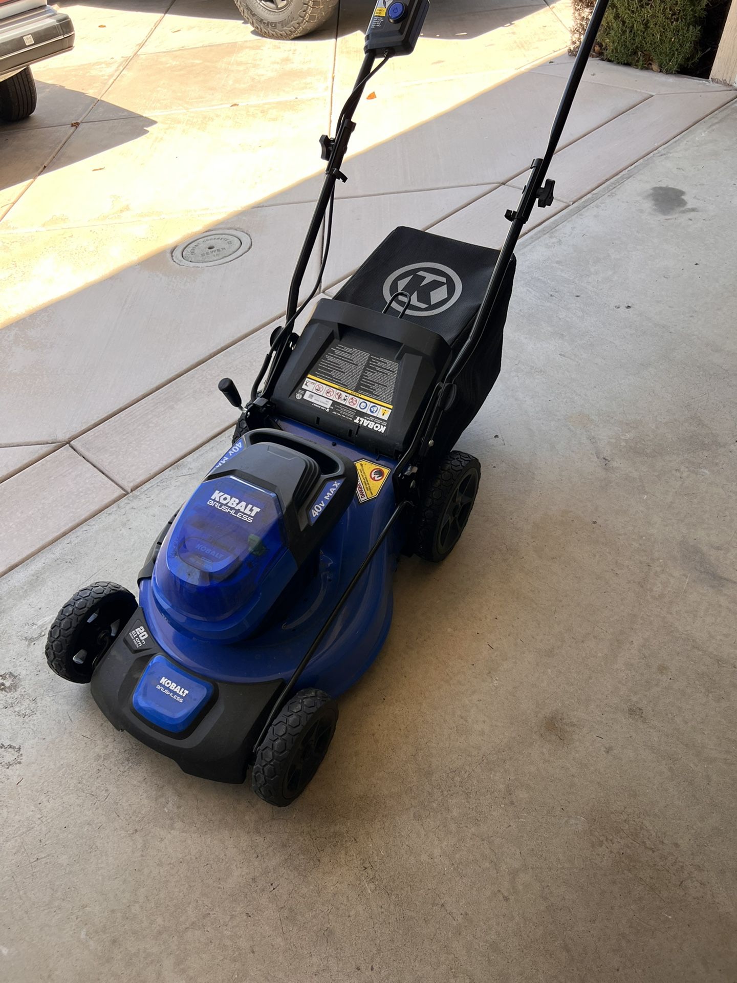 Kobalt 40-volt Max Brushless 20-in Cordless Electric Lawn Mower 5 Ah