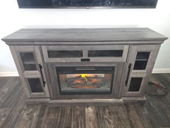 TV stand console entertainment center fire place