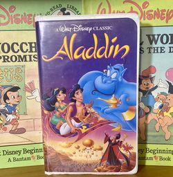 Disney's Aladdin Black Diamond Edition Vintage VHS Tape.