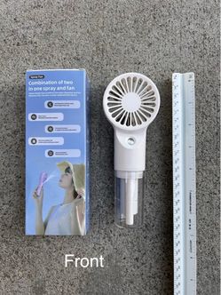 Fan with spray