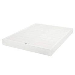 White Box Spring Bed Base, Queen Size Bed/Mattress, Extra Firm Foundation