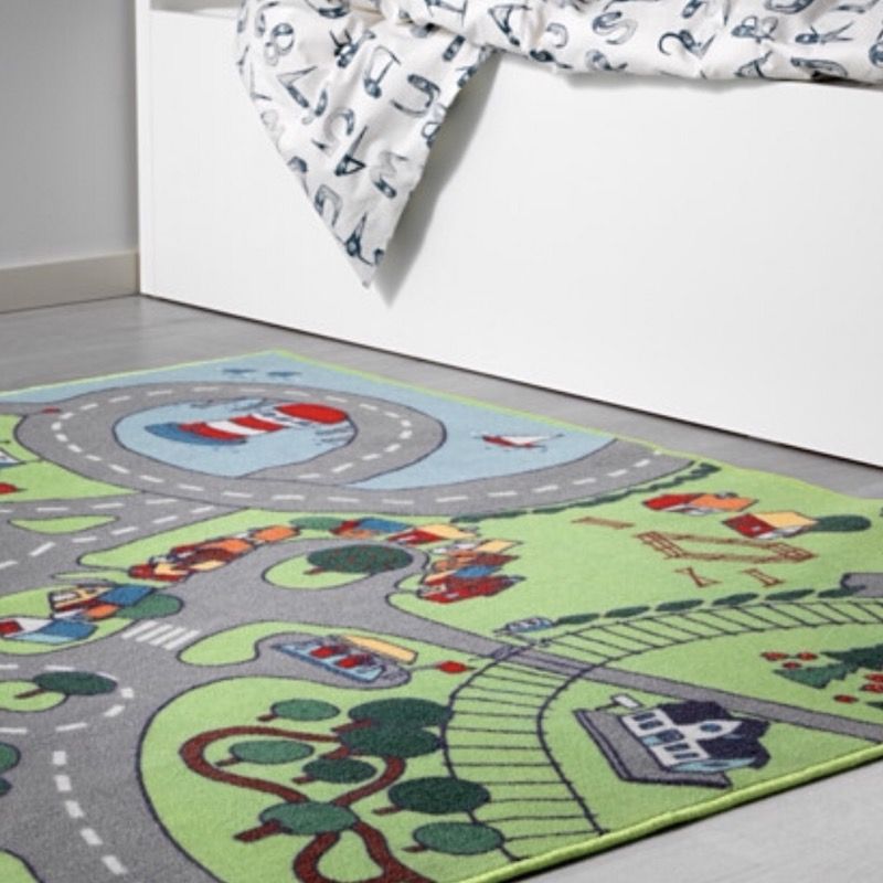 IKEA New Train Car Road Stadsdel Rug