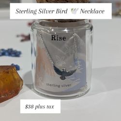 Sterling Silver Bird Necklace 