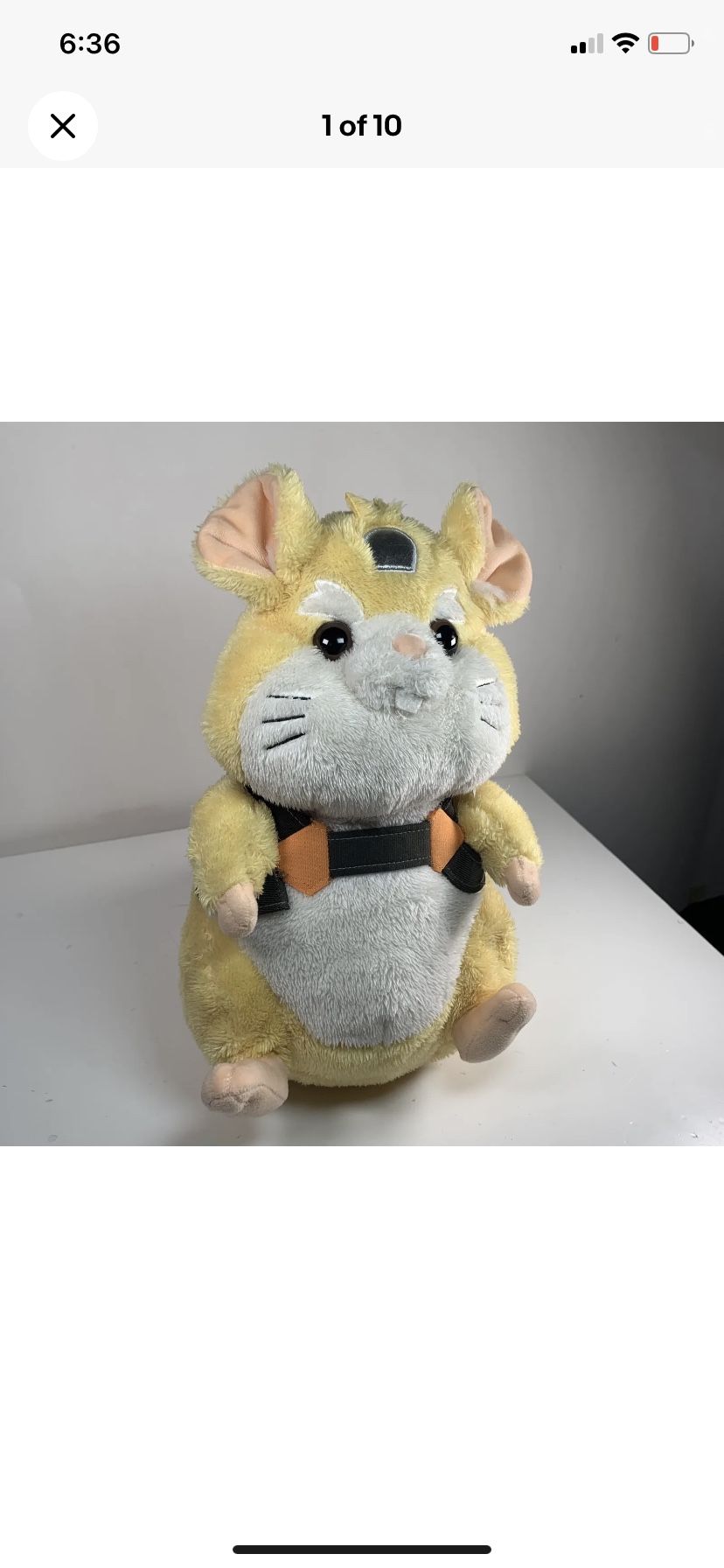 Overwatch Wrecking Ball Hammond Blizzard Entertainment Hamster Plush Stuffed Toy