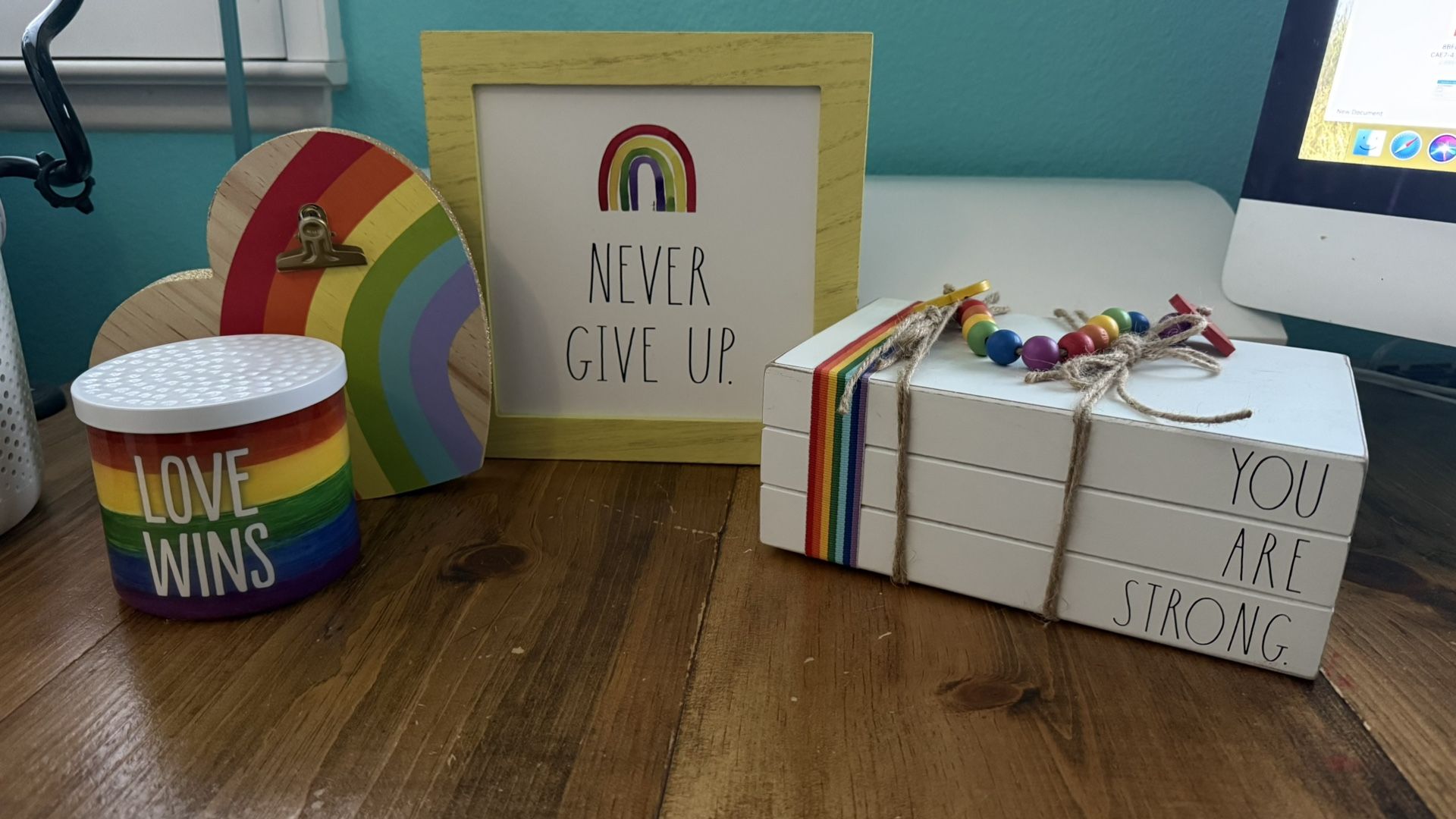 Rae Dunn Rain Bow Decor 