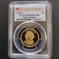 2007-S John Adams Presidential Coin $1