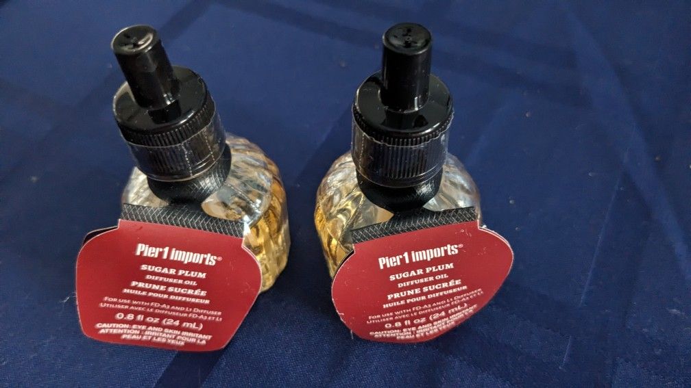 NEW! Pier 1 Imports Diffuser Oil Refills - 2 Sugar Plums