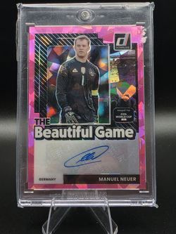 Manuel Neuer Donruss Auto Pink Crackle