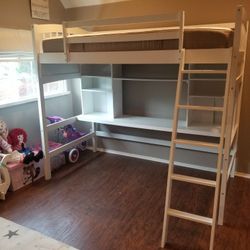 Bunk Bed And Desk Combo