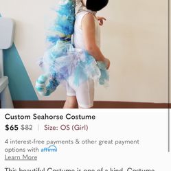 Custom Seahorse  Costume For Kids