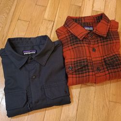Patagonia Men's Long Sleeve Button Shirt (x2)