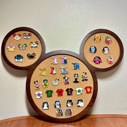 2024 NEW Disneyland Hidden Disney Hidden Mickey Pin Full Set of 37 Pins w/Board
