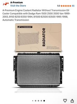 New A-Premium Radiator for Dodge Ram 1500/2500/3500 & Ram Van (1994–2003) Automatic