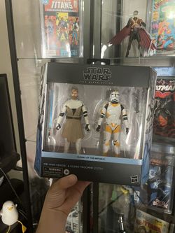 Hasbro Star Wars Black Series Obi Wan Kenobi &  Clone Trooper 212 Th Two Pack Clone Wars 