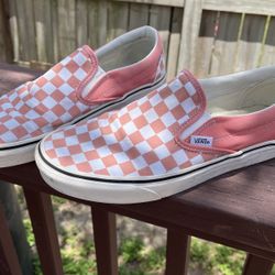 Pink Checkered Vans