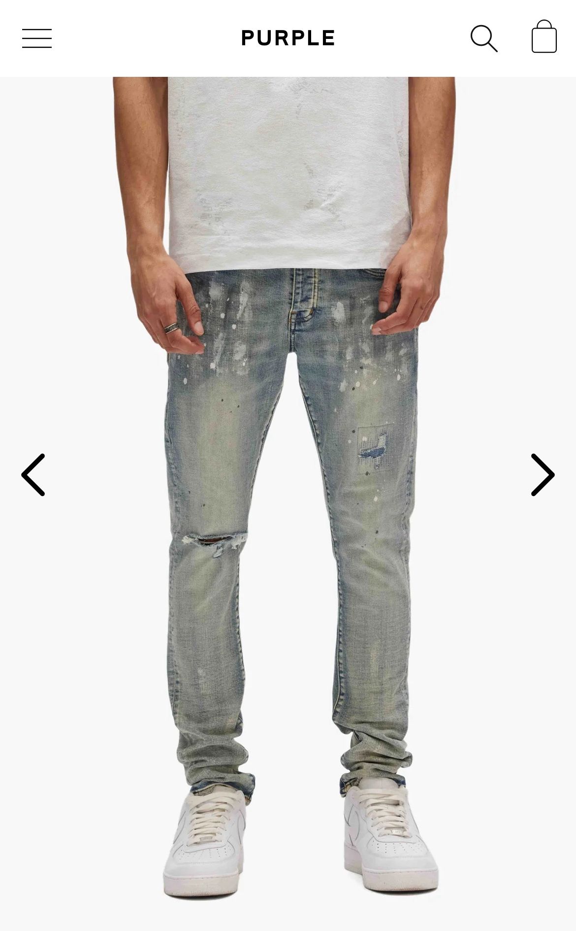 Purple Brand P001 Light Indigo Paint Blowout