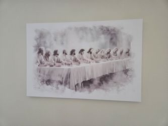 Last Supper canvas wall hanging