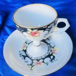 Vintage Tea Cup and Saucer Porcelain Fine China