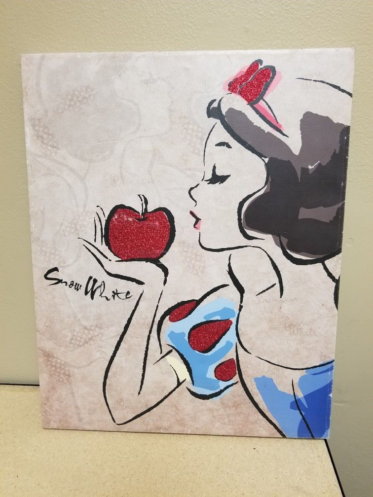 Snow White Canvas Painting Magazine