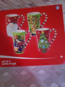 Set 4 tazas de ceramic 17 oz.