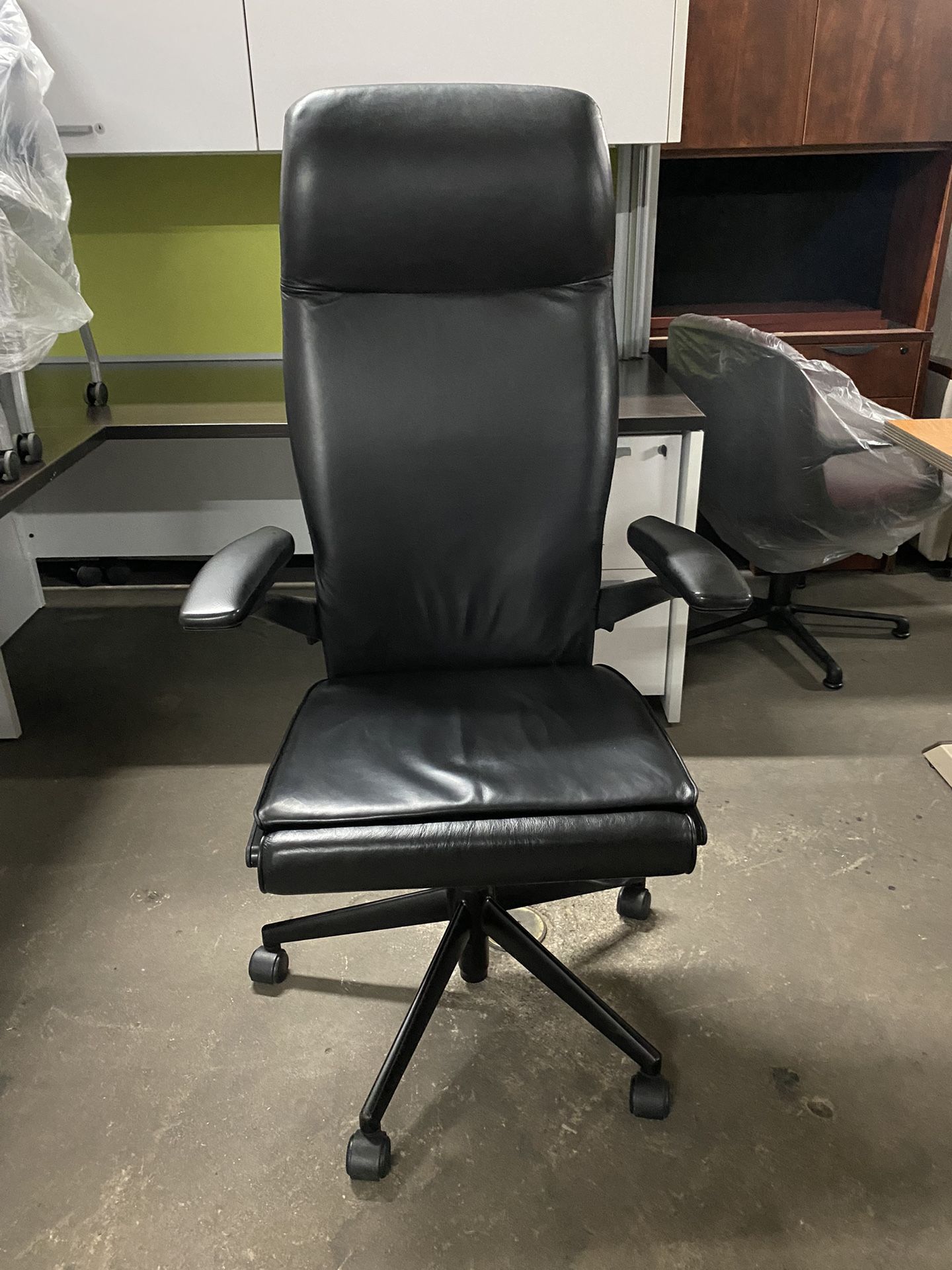 Haworth leather cheap office chair