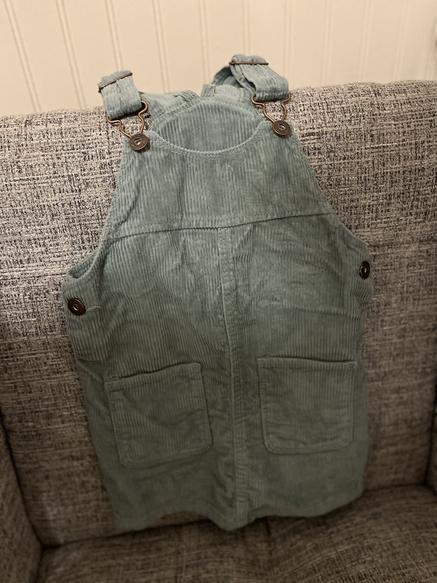 Corduroy Overall Toddler Dress