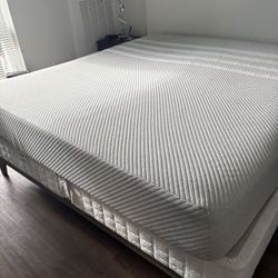 Modern King Bed Set - Premium Mattress & Platform Bas