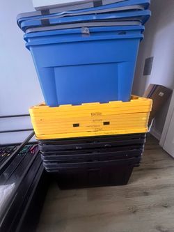 HDX 27 Gal storage / garage bins
