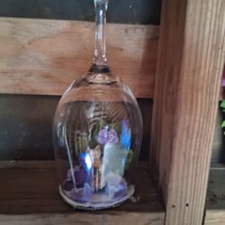 Wine Glass Candle Holders