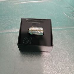 Mens Stainless Steel Cross Size 11 Ring