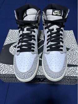 Jordan 1 Retro High OG White Cement 2023 Size 14