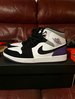 Air Jordan 1 Mid SE "Varsity Purple" SIZE 12 MENS