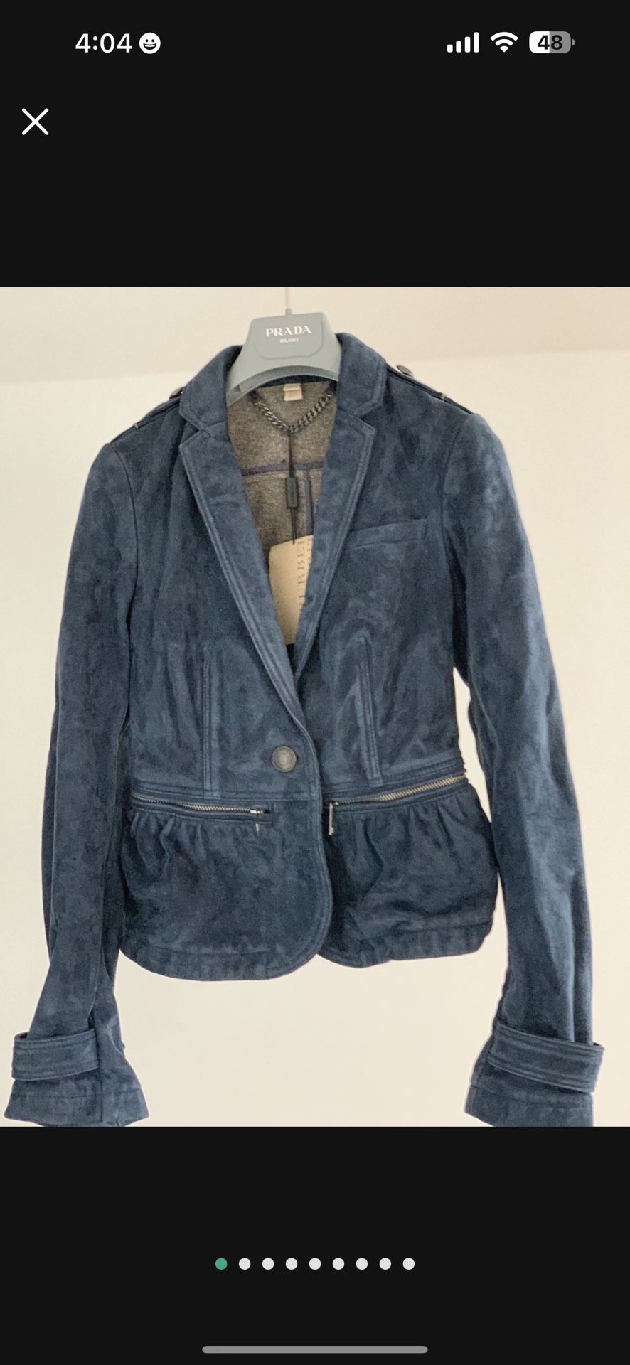 Burberry Leather Jacket Size S Was 1300$