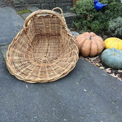 Unique Vintage Gathering Basket 